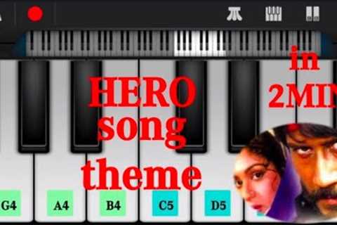 HERO MOVIE THEME  song in 2min VIRAL video piano on android PIANO BEAT #videos #creator #piano