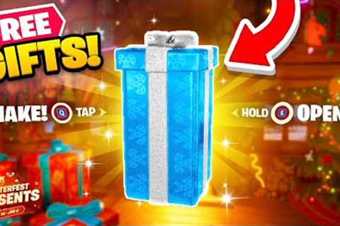 *ALL* Winterfest Presents OPENED! (Fortnite Chapter 4)