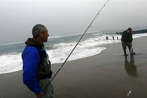 Surf Fly Fishing for Striped Bass &amp; Finding a Pattern on the Beach