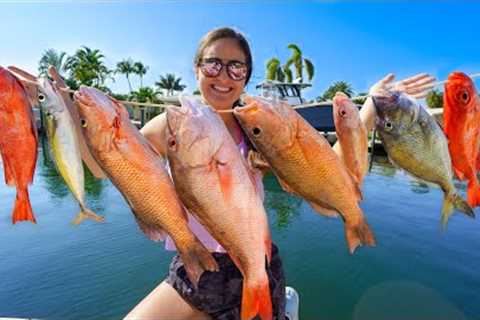 We Caught EVERY SPECIES! NONSTOP Action! Catch, Clean &amp; Cook! Boca Raton, Florida Fishing