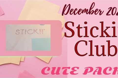 Stickii Club Cute Pack December 2022 Unboxing   Made with Clipchamp