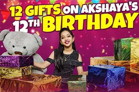 🎁12 Surprise birthday Gift🥳| Unboxing🤩| Akshaya 🥰| kannan♥️bhagavathy
