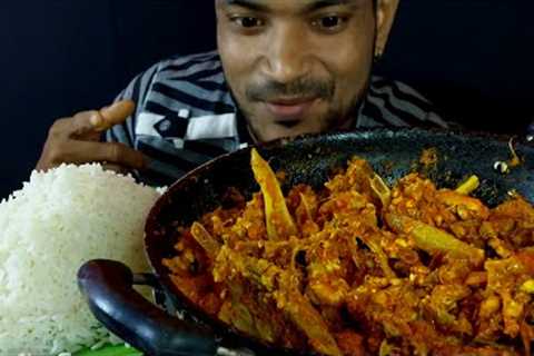 Spicy Chicken Curry Eating Show Indian Food Chicken Kosha Rice Challenge Asmr Mukbang Eating