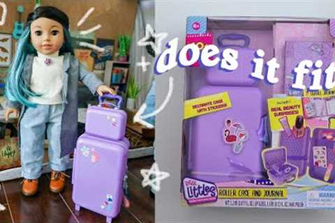 Unboxing Real Littles Luggage - Does it fit an American Girl Doll?
