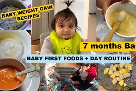 What My 7 Months Old Baby Eat in a Day~6-7 Months Baby's First Food + Baby  Daily Routine