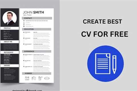 Create Best CV for Free in MS Word | Best CV Format 2022
