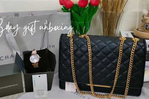 BDAY GIFT UNBOXING || CHARLES AND KEITH || EMPORIO ARMANI || THANK YOU ❤️