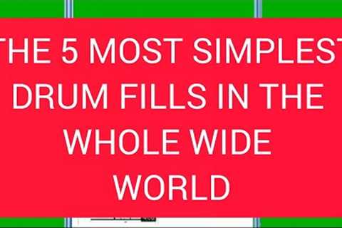 The 5 most Simplest Drum Fills in the whole wide world | Popular and easy to play drum fills lesson.
