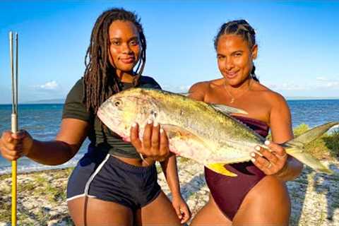 Giant Fish Catch &amp; Cook On Tropical Remote Island