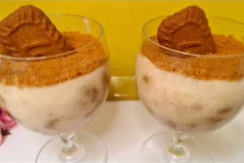 only 3 ingredients, Christmas dessert in 5 minutes, no baking, no eggs, no cream !You will be amazed