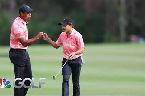 Tiger, Charlie Woods push each other at PNC Championship | Golf Channel