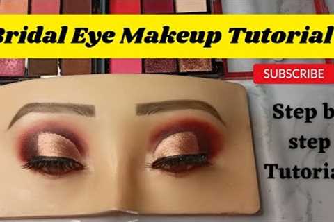 Quick and Easy Bridal Eye Makeup | Step by step Tutorial | Rehma Parveen