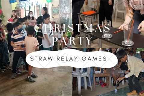 Straw Relay game
