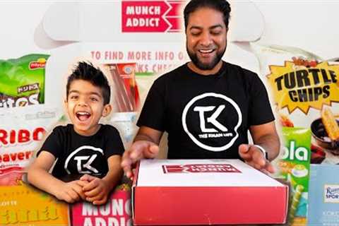 Munch Addict (10 snacks) Unboxing ! Monthly Subscription Box feat. Random International Treats! 2021