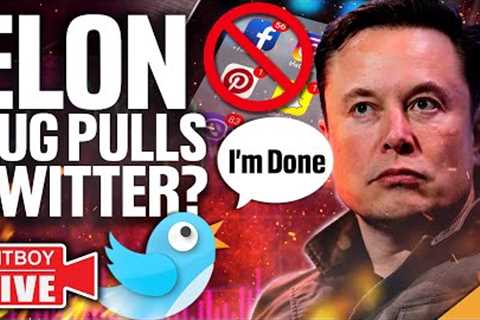 Record Breaking Bitcoin Dump! (Elon Rug Pulls Twitter?)