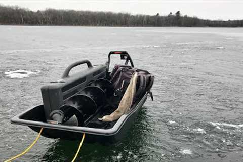 Fishing First Ice AGAIN in WI! - NEW Ice Fishing Lake Search!