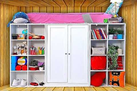 DIY Secret Room Under The Bed || Teen's Room Transformation