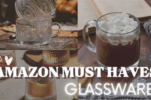 AMAZON MUST HAVES | AESTHETIC GLASSWARE | KITCHEN MUST HAVES | AMAZON GLASSWARE