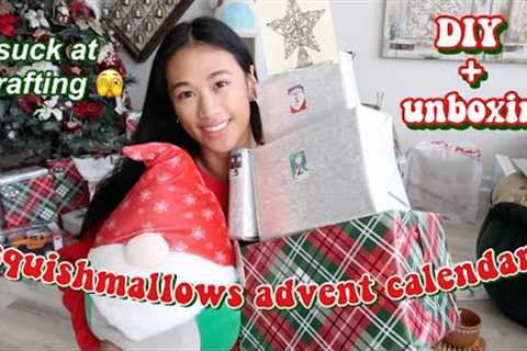 unboxing squishmallows advent calendar | DIY advent calendar, mystery unboxing, wrapping gifts