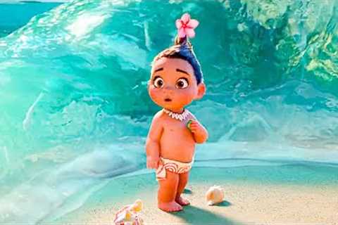 MOANA All Movie Clips - Baby Moana (2016)