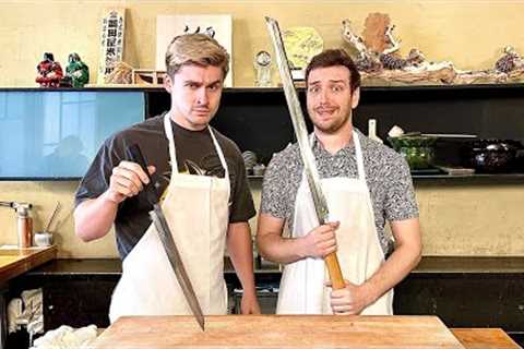 Who is a better sushi chef? Ludwig Versus @CDawgVA ft. Michelin Star Chef