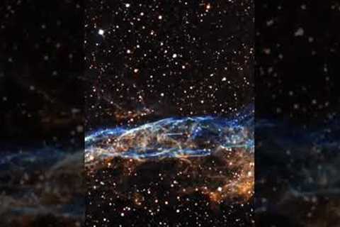 Zooming in on the Veil Nebula captured by James Webb Space Telescope #shorts #jwst #short #viral