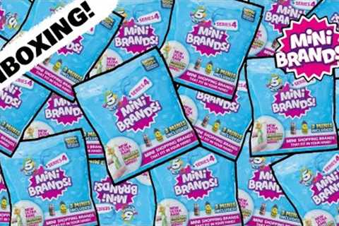 UNBOXING MINI BRANDS SERIES 4 BLIND BAGS FROM FIVE BELOW!! WAVE 2!!