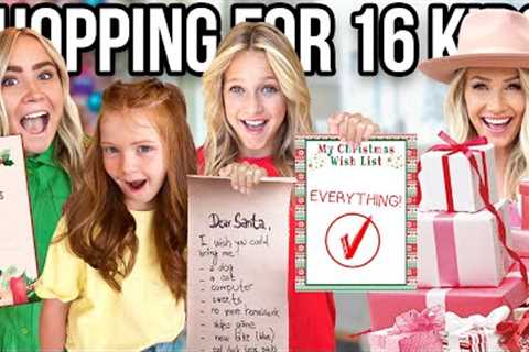 CHRISTMAS SHOPPING for my 16 KiDS!! *I am STILL NOT DONE*