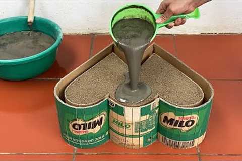 Amazing Products From Cartons And Cement - Unique Garden Decoration Ideas
