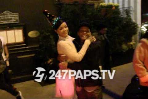 (Exclusive) Rihanna Celebrating Grandpa Bravo Birthday in NYC 11-03-14