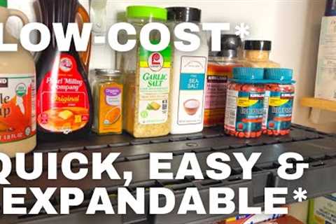 Prepper Food Storage Pantry: How To Start By Using 4 Tier Shelving That Connect
