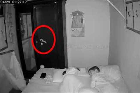 There is a Real Ghost Record on the CCTV camera that was fitted for the safety of the child