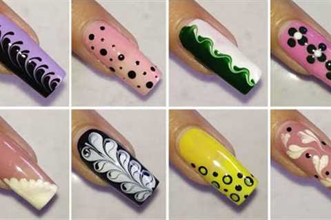 Top Easy nail designs for beginners 😮 || Nail art at home 😳 || #naildesign #nailart #easynailart