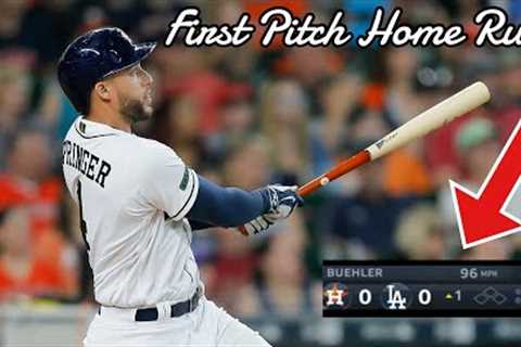 MLB | First Pitch Of The Game Home Runs