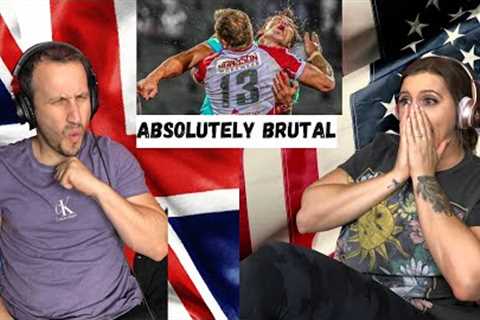 British Husband Shows American Wife  |  Rugby's Hardest Hits  **REACTION**
