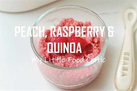 PEACH, RASPBERRY &amp; QUINOA | BABY FOOD WEANING RECIPES | BEABA