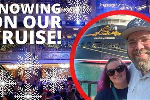 Disney Made it SNOW at Sea! Disney Fantasy Cruise!