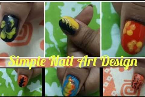 Simple Nail Art Design For Beginners||Simple Nail Art Design without Tools||Easy Nail Art Design||