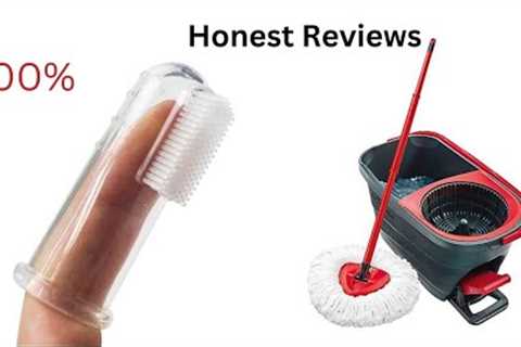 wao baby finger brush and spinning mop review #amazing products #review #fingerbrush #spinningmop