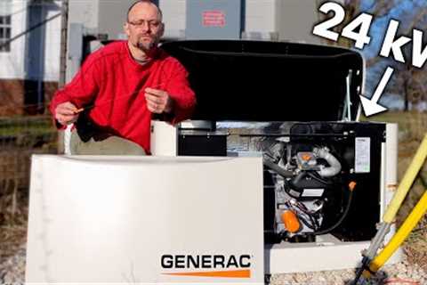 Emergency Standby Generator Install, DIY Start to Finish.  Generac 24kW Backup Generator.