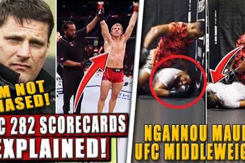 Controversial Judge FINALLY RESPONDS to criticism of UFC 282 scorecards! Ngannou MAULS Curtis! Costa