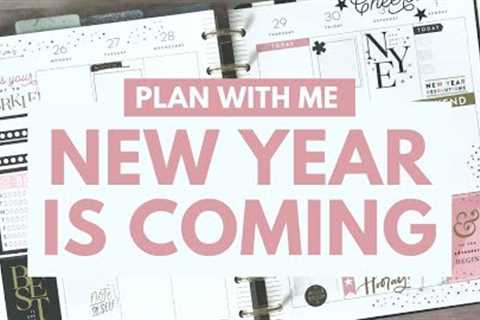NEW YEAR PLAN WITH ME HEALTH &amp; WELLNESS SEASONAL - HAPPY PLANNER VERTICAL PLANNER LAYOUT