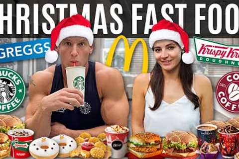 Christmas Fast Food Menu Challenge! *7,000 CALORIES*