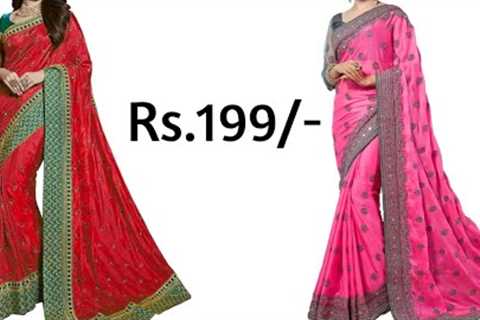 Buy Latest Party Wear Saree Rs.199 / Saree Online Shopping / Saree In Cheap Rate