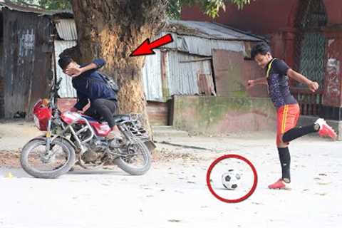 Fake Football Kick Prank !! part 5!! Football Scary Prank - Gone Wrong Reaction in public......