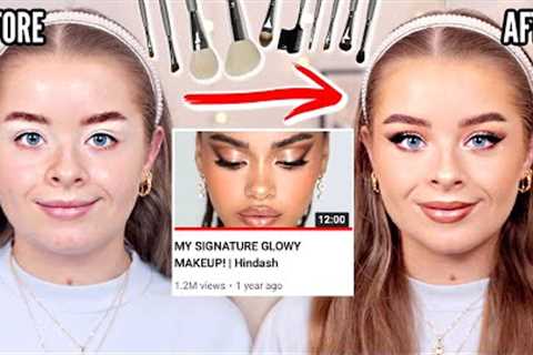 I followed a PROFESSIONAL MAKEUP ARTIST TUTORIAL! Before and after..