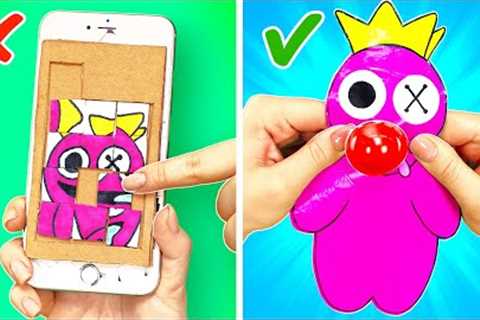DIY Cheap Rainbow Friends💙 *Make Everything From Papers*