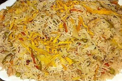 Most simple and easy recipe of Chinese rice //chicken Chinese rice recipe in urdu and hindi
