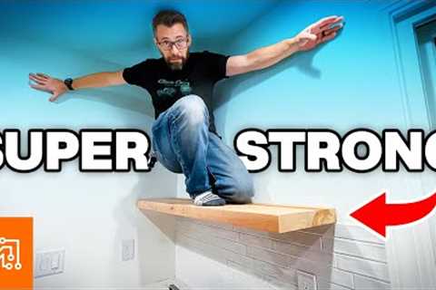 Floating Shelves You Can Stand On