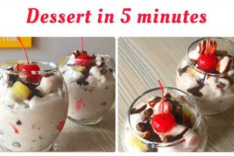Dessert in 5 Minutes Perfect for Holidays &amp; Christmas Treats no cooking , no egg